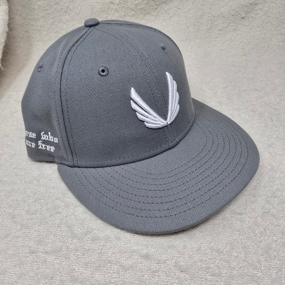 ASRV New Era 59FIFTY Hat Mens 7 1/8 Gray Wings Logo Fitted Baseball Cap NEW